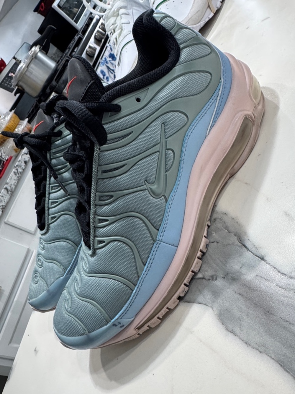 Nike Air Max 97 Plus‎ Iced Jade Igloo Pink Mens 6